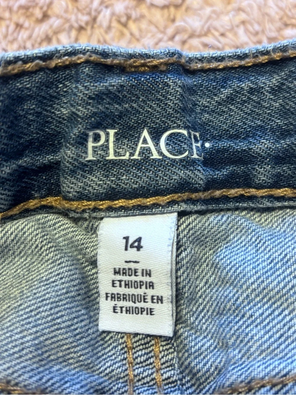 The Children's Place Blue Distressed Denim Shorts